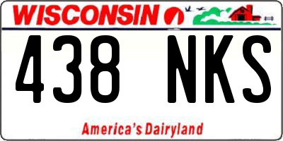 WI license plate 438NKS