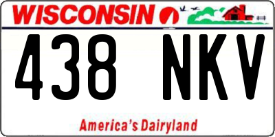 WI license plate 438NKV