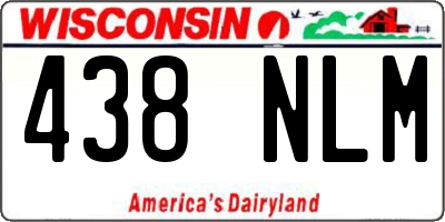 WI license plate 438NLM