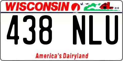 WI license plate 438NLU