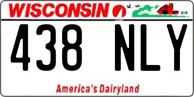 WI license plate 438NLY