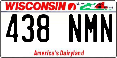 WI license plate 438NMN