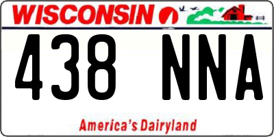 WI license plate 438NNA