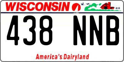 WI license plate 438NNB