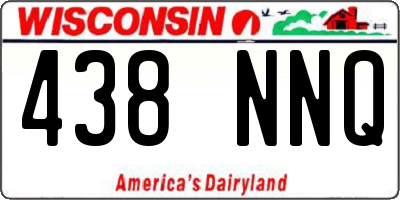 WI license plate 438NNQ