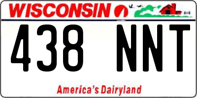 WI license plate 438NNT