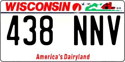 WI license plate 438NNV