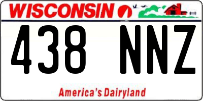 WI license plate 438NNZ