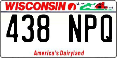 WI license plate 438NPQ