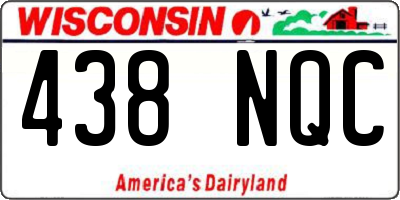 WI license plate 438NQC