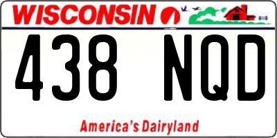 WI license plate 438NQD