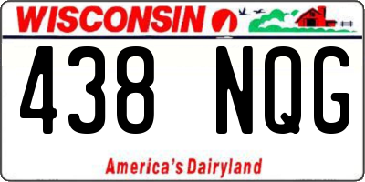 WI license plate 438NQG