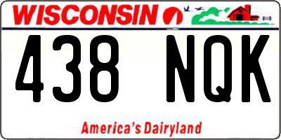 WI license plate 438NQK