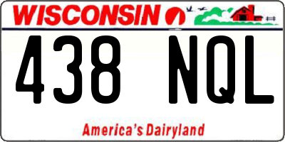 WI license plate 438NQL
