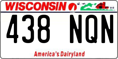 WI license plate 438NQN