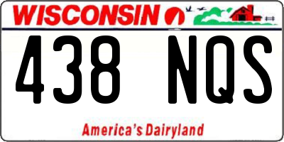 WI license plate 438NQS