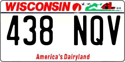 WI license plate 438NQV