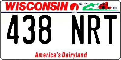 WI license plate 438NRT