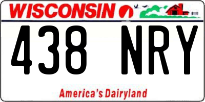 WI license plate 438NRY