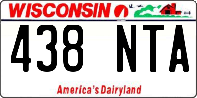 WI license plate 438NTA
