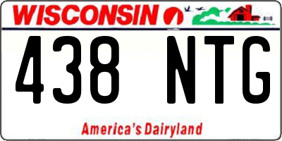 WI license plate 438NTG