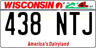 WI license plate 438NTJ