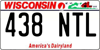 WI license plate 438NTL