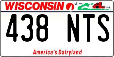 WI license plate 438NTS