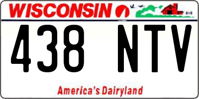 WI license plate 438NTV