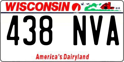 WI license plate 438NVA