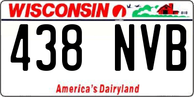 WI license plate 438NVB
