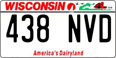 WI license plate 438NVD