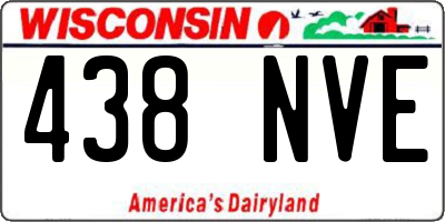 WI license plate 438NVE