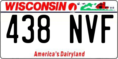 WI license plate 438NVF