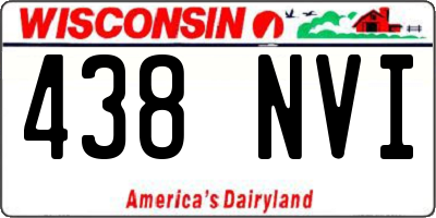 WI license plate 438NVI