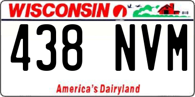 WI license plate 438NVM