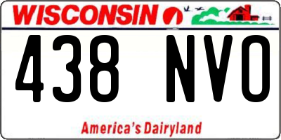WI license plate 438NVO