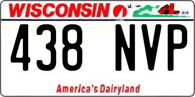 WI license plate 438NVP