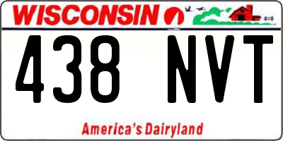 WI license plate 438NVT