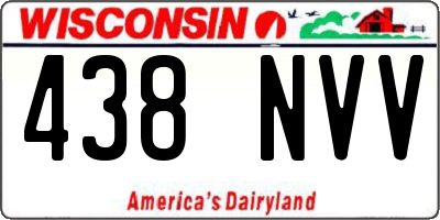WI license plate 438NVV