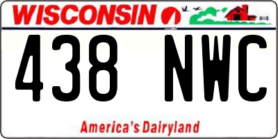WI license plate 438NWC