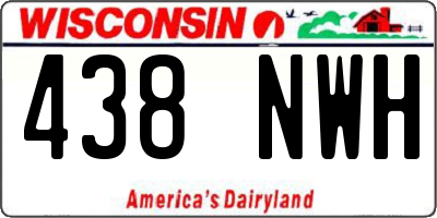 WI license plate 438NWH