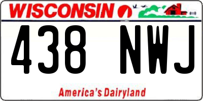 WI license plate 438NWJ