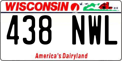 WI license plate 438NWL
