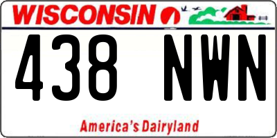 WI license plate 438NWN