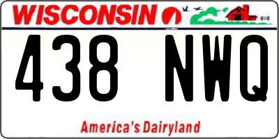 WI license plate 438NWQ