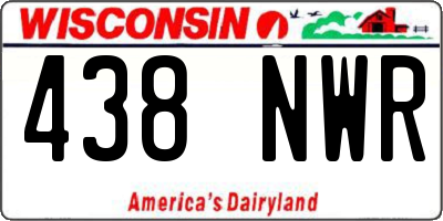 WI license plate 438NWR