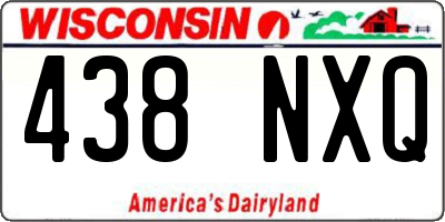 WI license plate 438NXQ