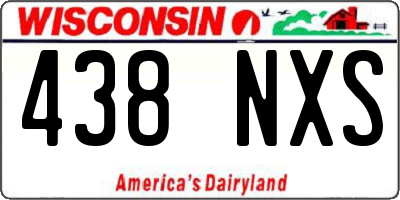 WI license plate 438NXS