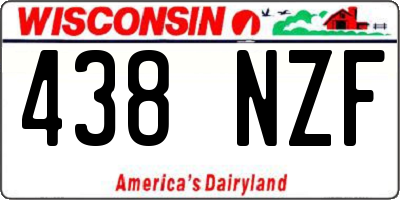 WI license plate 438NZF
